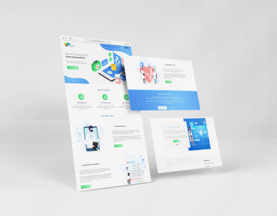 Landing page for Healthcare Platform