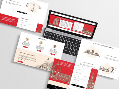 Landing page for a legal team